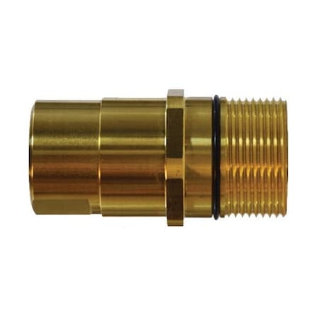 Midland Industries Drybreak Coupler, No Spill, 34 Nominal, FNPT, 3000 psi, 40 to 250 deg F, Brass BodySteel Wing Nu 61052